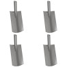 Tête de pelle 4 pcs Argent 43 x 17 cm Acier enduit de poudre 514513514513