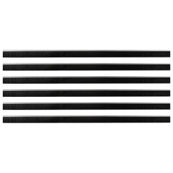 Brosses de porte adhésives 6 pcs Argent 100 cm 514516514516