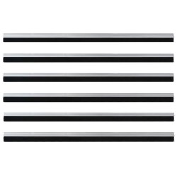Brosses de porte adhésives 6 pcs Argent 100 cm 514520514520