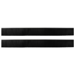 Brosses de porte adhésives 2 pcs Argent 100 cm 514522514522