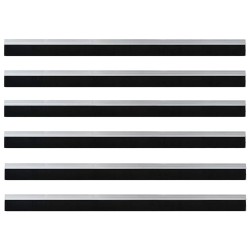 Brosses de porte adhésives 6 pcs Argent 100 cm 514525514525