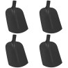 Tête de pelle 4 pcs Noir 34,5 x 24 cm Acier enduit de poudre 514527514527