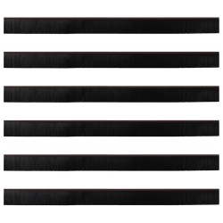 Brosses d'étanchéité pour porte à visser 6 pcs Marron 100 cm 514528514528