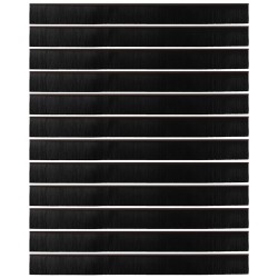 Brosses d'étanchéité pour porte à visser 12 pcs Marron 100 cm 514529514529