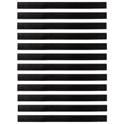 Brosses d'étanchéité pour porte à visser 12 pcs Marron 100 cm 514530514530