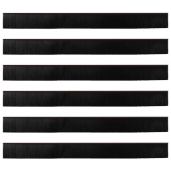 Brosses d'étanchéité pour porte à visser 6 pcs Marron 100 cm 514533514533