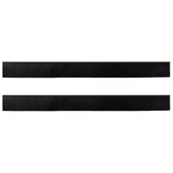 Brosses d'étanchéité pour porte à visser 2 pcs Marron 100 cm 514536514536