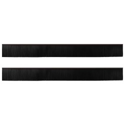 Brosses d'étanchéité pour porte à visser 2 pcs Marron 100 cm 514537514537