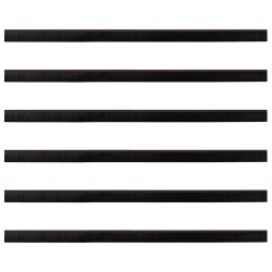 Brosses d'étanchéité pour porte à visser 6 pcs Marron 100 cm 514538514538