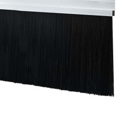 Brosses de porte adhésives 6 pcs Argent 100 cm 514539514539