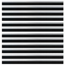 Brosses de porte adhésives 12 pcs Argent 100 cm 514541514541