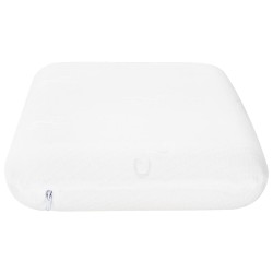 Coussin de sommeil Uni Blanc 70 x 36 x 6,5 cm 514545514545