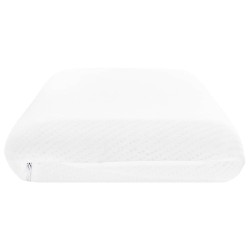 Coussin de sommeil Uni Blanc 74 x 39 x 13 cm 514552514552