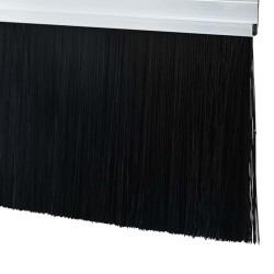 Brosses de porte adhésives 12 pcs Argent 100 cm 514557514557