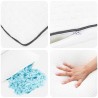 Oreiller Shread Blanc 50 x 30 x 11 cm Mousse à mémoire de forme 514560514560