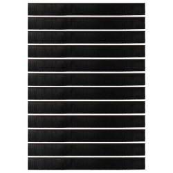 Brosses d'étanchéité pour porte à visser 12 pcs Marron 100 cm 514566514566