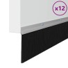 Brosses d'étanchéité pour porte à visser 12 pcs Argent 100 cm 514568514568