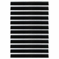 Brosses d'étanchéité pour porte à visser 12 pcs Argent 100 cm 514568514568