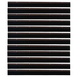 Brosses d'étanchéité pour porte à visser 12 pcs Marron 100 cm 514573514573