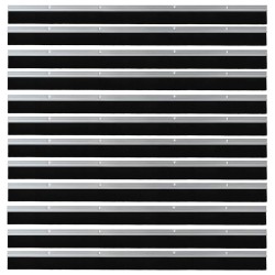 Brosses d'étanchéité pour porte à visser 12 pcs Argent 100 cm 514574514574