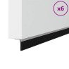 Brosses d'étanchéité pour porte à visser 6 pcs Argent 100 cm 514578514578