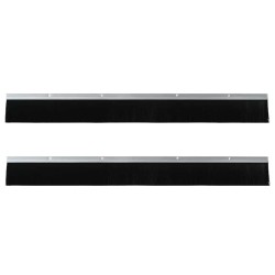 Brosses d'étanchéité pour porte à visser 2 pcs Argent 100 cm 514580514580