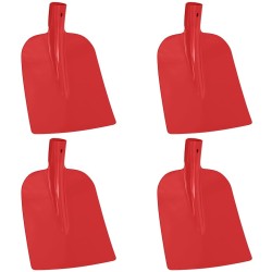 Tête de pelle 4 pcs Rouge 32 x 24,5 cm Acier enduit de poudre 514583514583