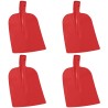 Tête de pelle 4 pcs Rouge 32 x 24,5 cm Acier enduit de poudre 514583514583