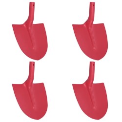 Tête de pelle 4 pcs Rouge 39,5 x 27,5 cm Acier enduit de poudre 514584514584