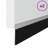 Brosses d'étanchéité pour porte à visser 2 pcs Argent 100 cm 514592514592