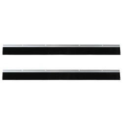 Brosses d'étanchéité pour porte à visser 2 pcs Argent 100 cm 514592514592