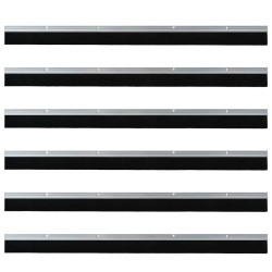 Brosses d'étanchéité pour porte à visser 6 pcs Argent 100 cm 514595514595