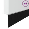 Brosses d'étanchéité pour porte à visser 6 pcs Argent 100 cm 514596514596