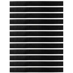 Brosses d'étanchéité pour porte à visser 12 pcs Argent 100 cm 514599514599
