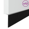 Brosses d'étanchéité pour porte à visser 12 pcs Argent 100 cm 514600514600