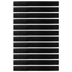 Brosses d'étanchéité pour porte à visser 12 pcs Argent 100 cm 514600514600