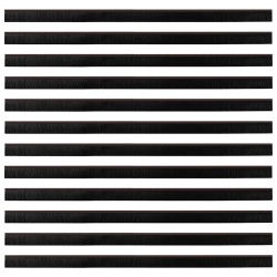 Brosses d'étanchéité pour porte à visser 12 pcs Marron 100 cm 514604514604