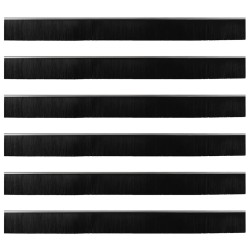 Brosses d'étanchéité pour porte à visser 6 pcs Argent 100 cm 514607514607