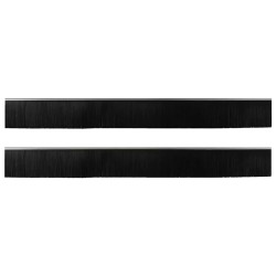 Brosses d'étanchéité pour porte à visser 2 pcs Argent 100 cm 514610514610