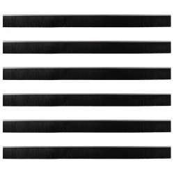 Brosses d'étanchéité pour porte à visser 6 pcs Argent 100 cm 514611514611