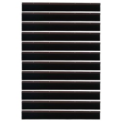 Brosses d'étanchéité pour porte à visser 12 pcs Marron 100 cm 514612514612