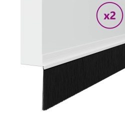 Brosses de porte adhésives 2 pcs Blanc 100 cm 514614514614