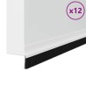 Brosses de porte adhésives 12 pcs Blanc 100 cm 514615514615