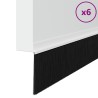 Brosses de porte adhésives 6 pcs Blanc 100 cm 514616514616