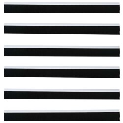 Brosses de porte adhésives 6 pcs Blanc 100 cm 514617514617