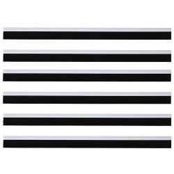 Brosses de porte adhésives 6 pcs Blanc 100 cm 514618514618