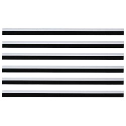 Brosses de porte adhésives 6 pcs Blanc 100 cm 514619514619