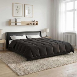 Duvet d'été simple Matelassé Anthracite 220 x 260 cm Microfibre 514622514622