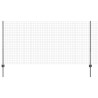 Clôture avec poteau Gris 1,2 x 25 m Acier et PVC 514648514648