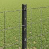 Clôture avec poteau Gris 1,2 x 10 m Acier 514683514683
